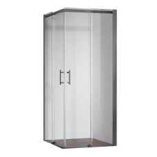 Душова кабіна без піддону Koer SR SC03-90x90x200-TR-07 прозоре скло Easy Clean 6мм, графіт (KR5359)