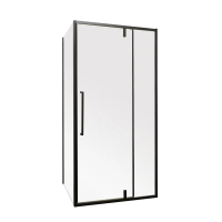 Душова кабіна без піддону Mixxus Premium BEVEL SC01-100x80x195-TR Black прозоре скло 6мм (MI6870)