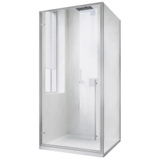 Душова кабіна без піддону Koer SR SC08-90x90x200-TR-01 прозоре скло Easy Clean 6мм, хром (KR5371)