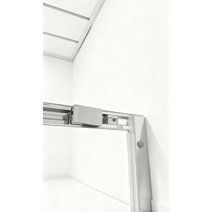 Душова кабіна без піддону Koer SR SC10-90x90x195-TR-01 прозоре скло Easy Clean 6мм, хром (KR5942)