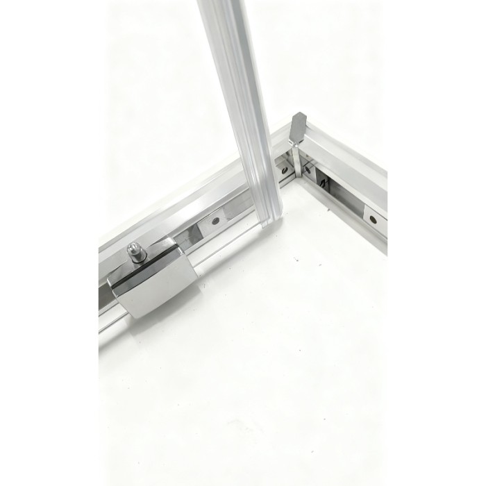 Душова кабіна без піддону Koer SR SC10-90x90x195-TR-01 прозоре скло Easy Clean 6мм, хром (KR5942)