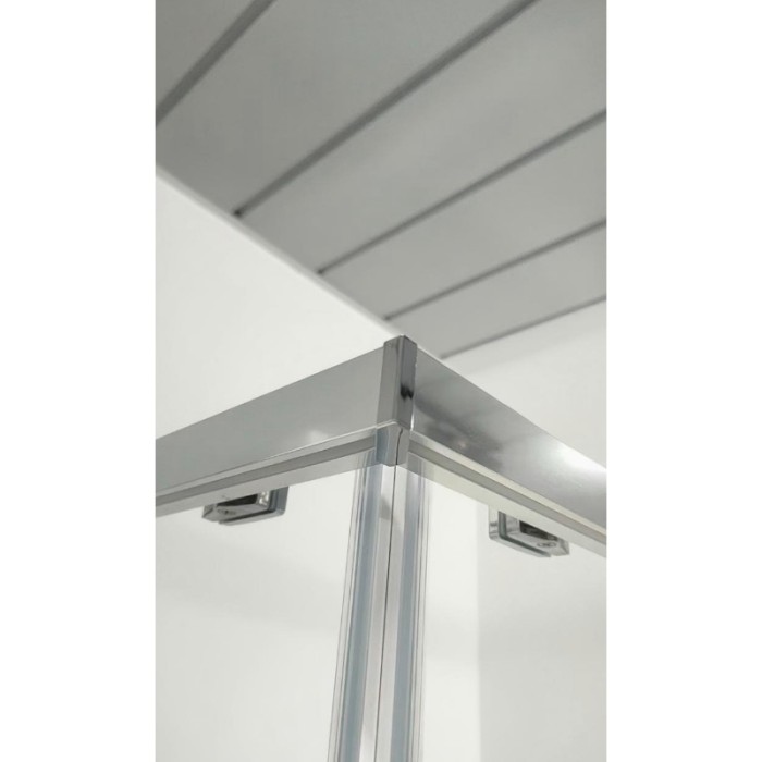 Душова кабіна без піддону Koer SR SC10-90x90x195-TR-01 прозоре скло Easy Clean 6мм, хром (KR5942)