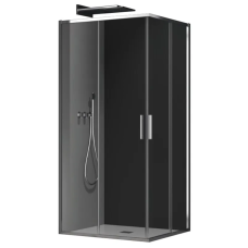 Душова кабіна без піддону Koer SR SC10-90x90x195-TR-01 прозоре скло Easy Clean 6мм, хром (KR5942)