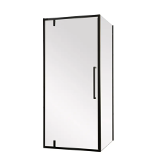 Душова кабіна без піддону Mixxus Premium BEVEL SC01-90x90x195-TR Black прозоре скло 6мм (MI6864)