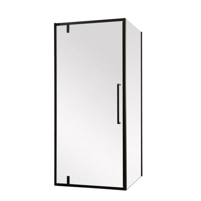 Душова кабіна без піддону Mixxus Premium BEVEL SC01-90x90x195-TR Black прозоре скло 6мм (MI6864)
