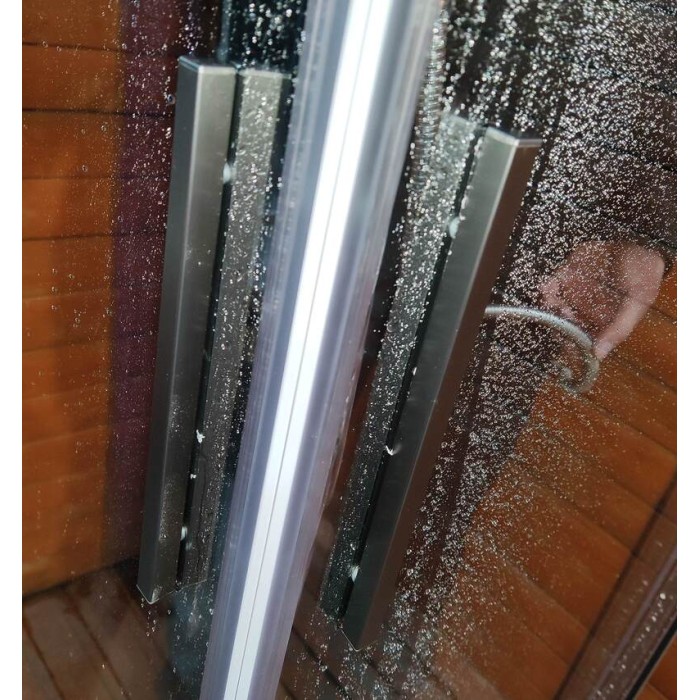 Душова кабіна без піддону Koer SR SC10-90x90x195-TR-07 прозоре скло Easy Clean 6мм, графіт (KR5944)