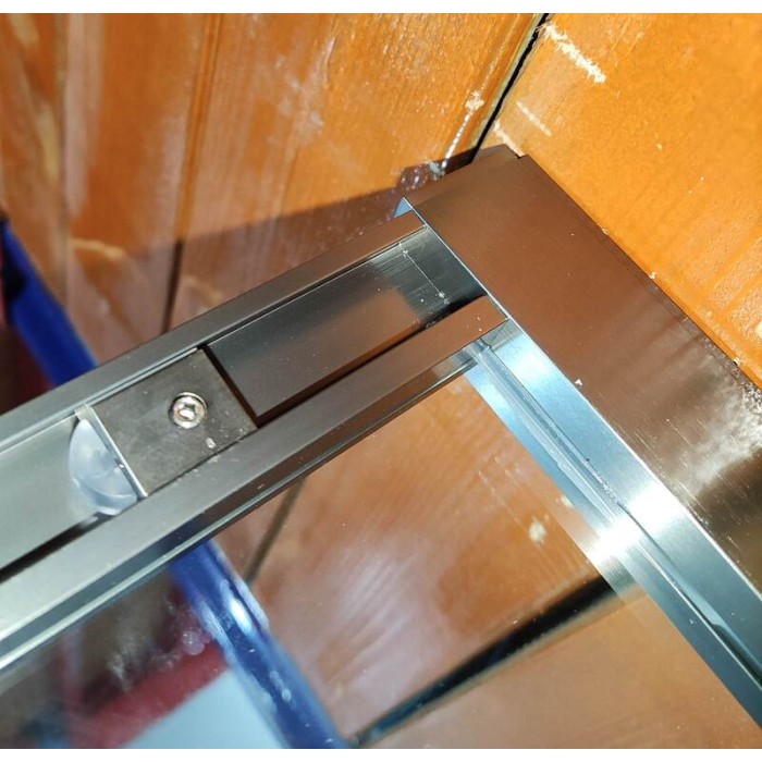 Душова кабіна без піддону Koer SR SC10-90x90x195-TR-07 прозоре скло Easy Clean 6мм, графіт (KR5944)