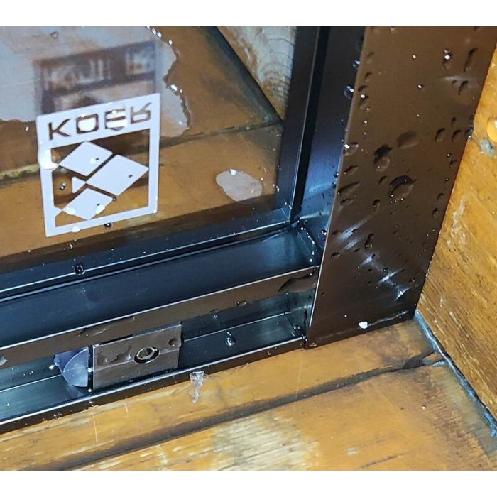 Душова кабіна без піддону Koer SR SC10-90x90x195-TR-07 прозоре скло Easy Clean 6мм, графіт (KR5944)