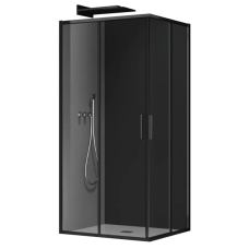 Душова кабіна без піддону Koer SR SC10-90x90x195-TR-07 прозоре скло Easy Clean 6мм, графіт (KR5944)