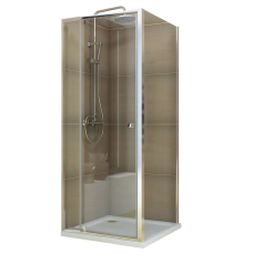 Душова кабіна без піддону Koer SR SC05-90x90x195-TR-01 прозоре скло Easy Clean 6мм, хром (KR5363)