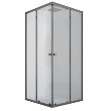 Душова кабіна без піддону Mixxus CUBIC SC01-90x90x185-TR GRAPHITE прозоре скло 4мм (MI6907)