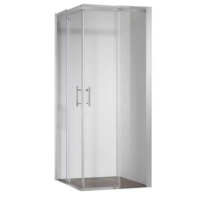 Душова кабіна без піддону Koer SR SC03-90x90x200-TR-01 прозоре скло Easy Clean 6мм, хром (KR5356)