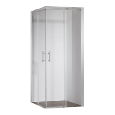 Душова кабіна без піддону Koer SR SC03-100x100x200-TR-01 прозоре скло Easy Clean 6мм, хром (KR5357)