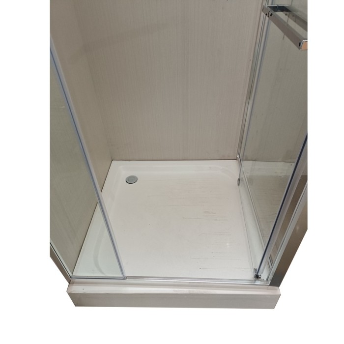 Душова кабіна з низьким піддоном Mixxus Style SCT01-90x90x200-TR Chrome прозоре скло 6мм (MI8433)
