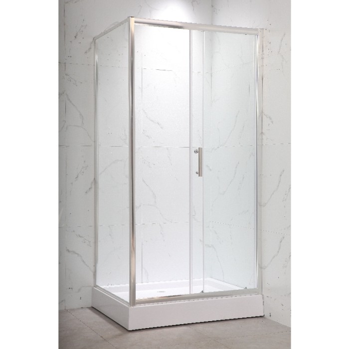 Душова кабіна з низьким піддоном Mixxus HARD SCT01-120x80x198-TR Chrome NEW прозоре скло 5мм (MI8428)