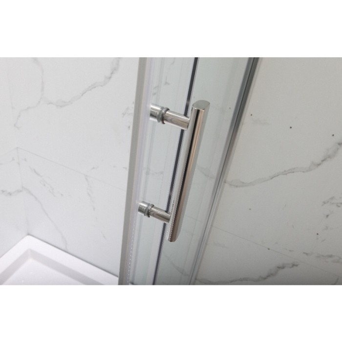 Душова кабіна з низьким піддоном Mixxus HARD SCT01-120x80x198-TR Chrome NEW прозоре скло 5мм (MI8428)