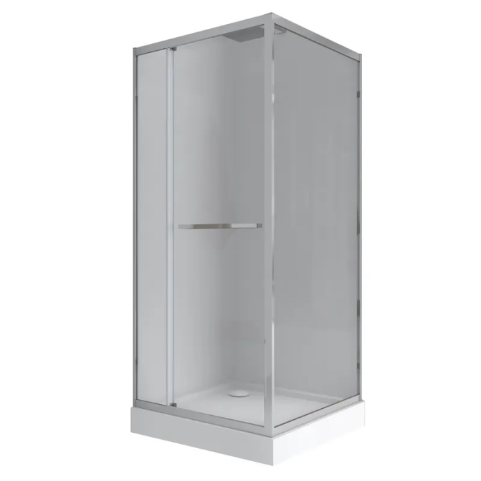 Душова кабіна з низьким піддоном Mixxus Style SCT01-90x90x200-TR Chrome прозоре скло 6мм (MI8433)