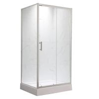 Душова кабіна з низьким піддоном Mixxus HARD SCT01-120x80x198-TR Chrome NEW прозоре скло 5мм (MI8428)