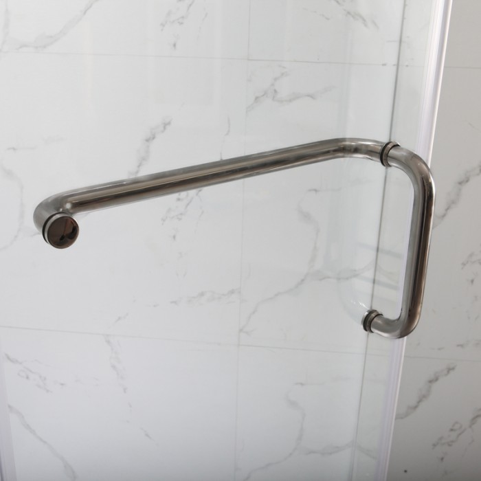 Душова кабіна з низьким піддоном Mixxus LINES SCT01-90x90x198-TR Graphite NEW прозоре скло 6мм (MI8429)