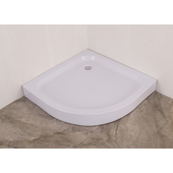 Душова кабіна з низьким піддоном Mixxus PLAIN SCT02-100x100x195-FB SATIN матове скло 4мм (MI6897)