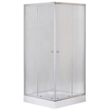 Душова кабіна з низьким піддоном Mixxus CUBIC SCT01-90x90x195-FB CHROME матове скло 4мм (MI6903)
