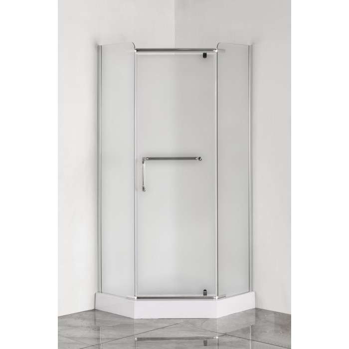 Душова кабіна з низьким піддоном Mixxus LINES SCT01-90x90x198-TR CHROME прозоре скло 6мм (MI6913)