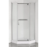 Душова кабіна з низьким піддоном Mixxus LINES SCT01-90x90x198-TR CHROME прозоре скло 6мм (MI6913)