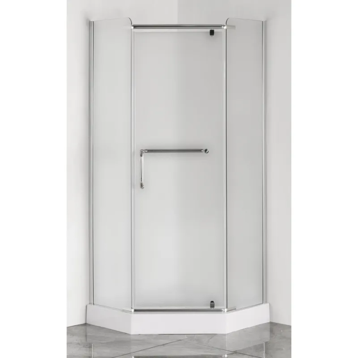 Душова кабіна з низьким піддоном Mixxus LINES SCT01-90x90x198-TR CHROME прозоре скло 6мм (MI6913)