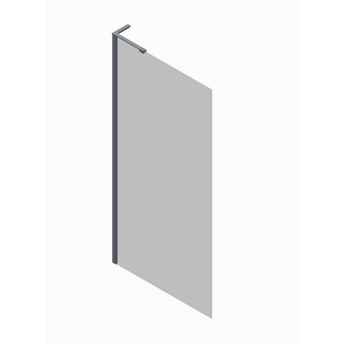 Душова перегородка Koer SR SP02-100x200-TR-12 Walk-In проз.скло Easy Clean 8мм, матове золото (KR5396)