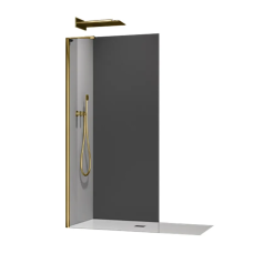 Душова перегородка Koer SR SP02-100x200-TR-12 Walk-In проз.скло Easy Clean 8мм, матове золото (KR5396)