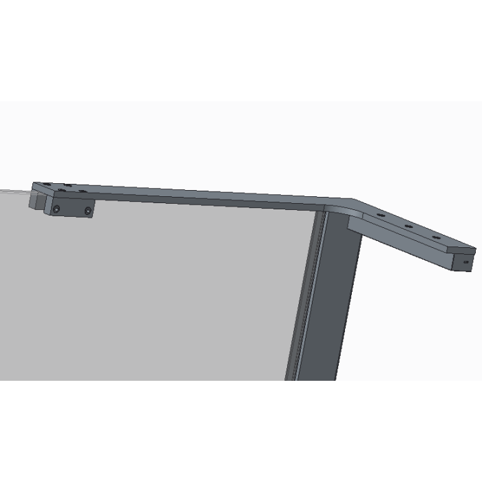 Душова перегородка Koer SR SP02-100x200-TR-07 Walk-In прозоре скло Easy Clean 8мм, графіт (KR5397)
