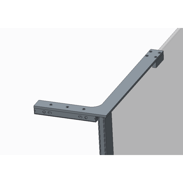 Душова перегородка Koer SR SP02-100x200-TR-07 Walk-In прозоре скло Easy Clean 8мм, графіт (KR5397)
