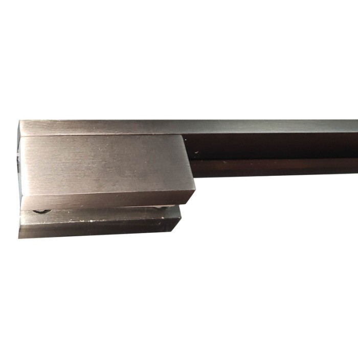 Душова перегородка Koer SR SP02-100x200-TR-07 Walk-In прозоре скло Easy Clean 8мм, графіт (KR5397)