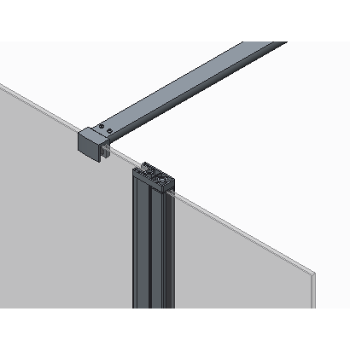 Душова перегородка Koer SR SP03-120x200-TR-01 Walk-In прозоре скло Easy Clean 8мм, хром (KR5398)