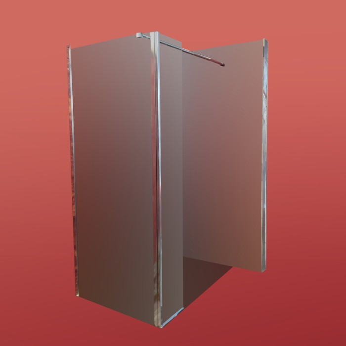 Душова перегородка Koer SR SP03-120x200-TR-01 Walk-In прозоре скло Easy Clean 8мм, хром (KR5398)