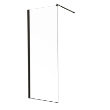 Душова перегородка Mixxus Premium FLAT SP02-120x200-TR Black Walk-In прозоре скло 8мм (MI6857)