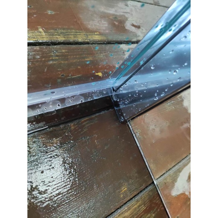 Душова перегородка Koer SR SP03-30x200-TR-01 Walk-In (рух.част) прозоре скло Easy Clean 8мм, хром (KR5399)