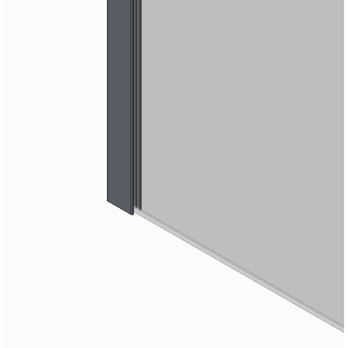 Душова перегородка Koer SR SP01-90x200-TR-01 Walk-In прозоре скло Easy Clean 8мм, хром (KR5392)