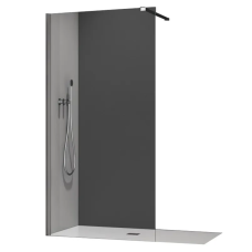 Душова перегородка Koer SR SP01-90x200-TR-01 Walk-In прозоре скло Easy Clean 8мм, хром (KR5392)