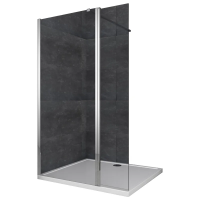 Душова перегородка Koer SR SP03-30x200-TR-01 Walk-In (рух.част) прозоре скло Easy Clean 8мм, хром (KR5399)