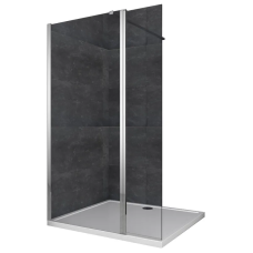 Душова перегородка Koer SR SP03-30x200-TR-01 Walk-In (рух.част) прозоре скло Easy Clean 8мм, хром (KR5399)