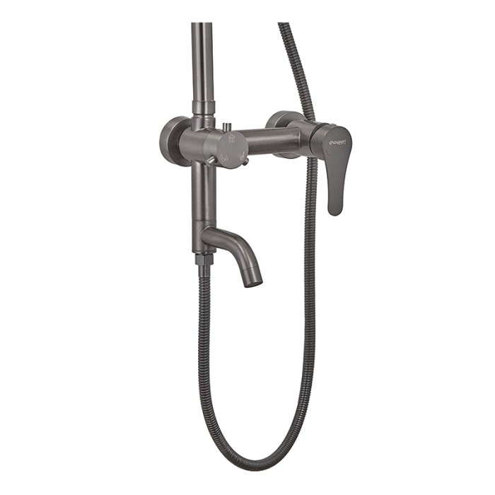 Душова колона із змішувачем Champion SAP-009-J Graphite (нерж. сталь) (CH6165)
