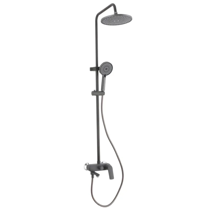 Душова колона зі змішувачем Plamix Lucas-008-J Graphite (Колір графіт) (PM6103)