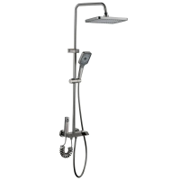 Душова колона зі змішувачем Mixxus Premium NEPTUNE 009-J GRAPHITE з кнопкою перемикання, 4 режими (MI6833)