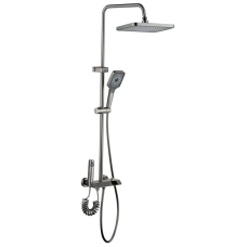 Душова колона зі змішувачем Mixxus Premium NEPTUNE 009-J GRAPHITE з кнопкою перемикання, 4 режими (MI6833)