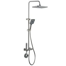 Душова колона зі змішувачем Mixxus Premium MARLIN 009-J GRAPHITE з кнопкою перемикання, 4 режими (MI6831)