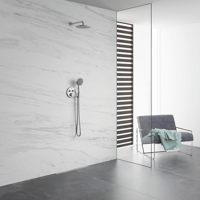 Набір для душу з верхнім душем Grohe Eurosmart UA33556003 (33556003+28576000+27541001) (UA33556003)