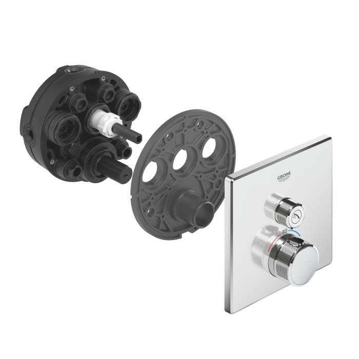 Термостат прихованого монтажу із одною кнопкою керування Grohe Grohtherm SmartControl (29123000)