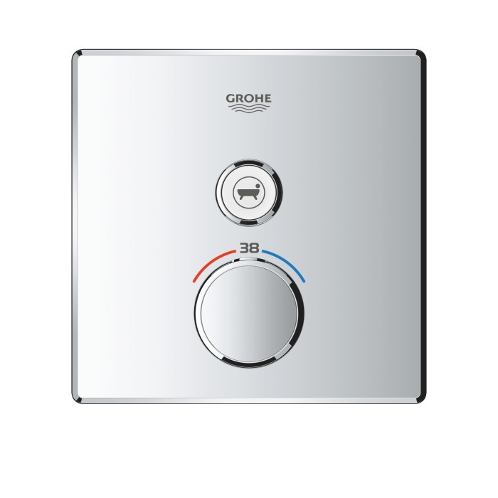 Термостат прихованого монтажу із одною кнопкою керування Grohe Grohtherm SmartControl (29123000)