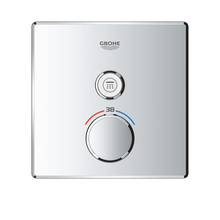 Термостат прихованого монтажу із одною кнопкою керування Grohe Grohtherm SmartControl (29123000)